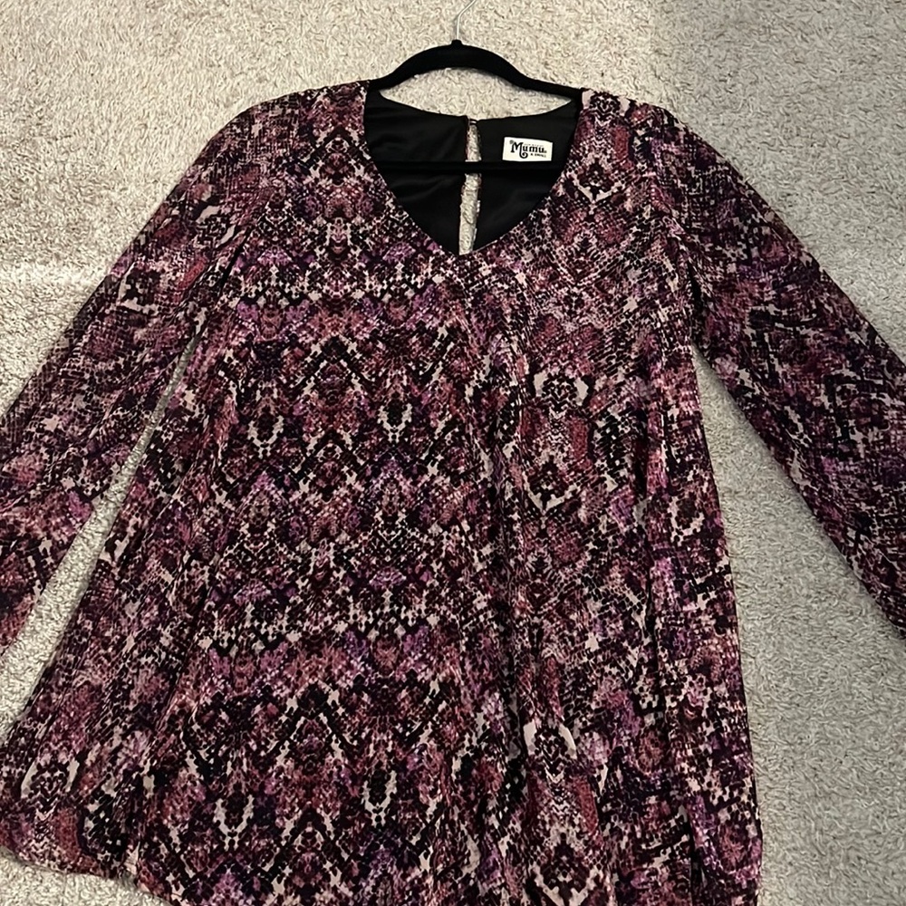 Show me your Mumu snakeskin dress